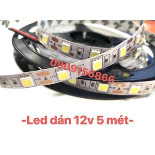 Led dán 12V 5050 các màu (không keo)