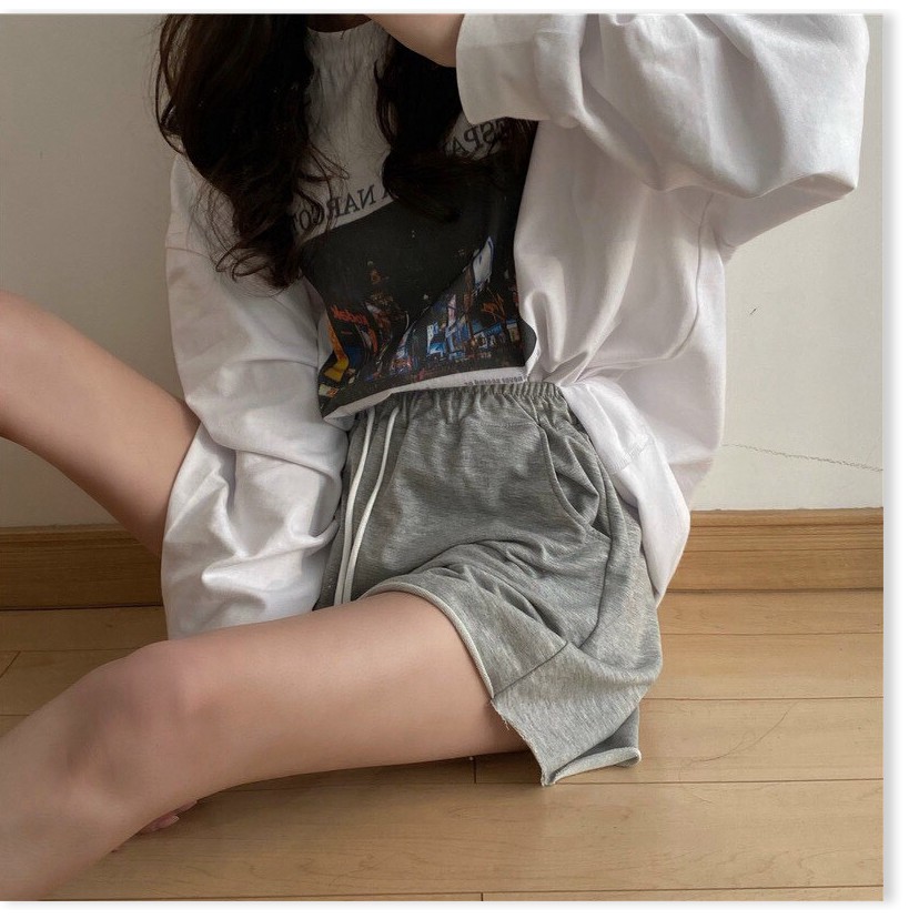 Quần sort thun nữ ngắn siêu xinh , tôn dáng cho chị em KME STORE