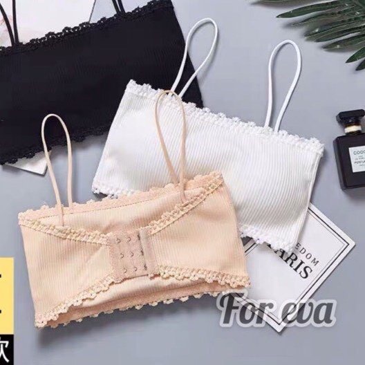 Bra Gân Tăm Viền Ren Quây Ngang - Áo Lót Nữ Nâng Ngực Siêu Tốt