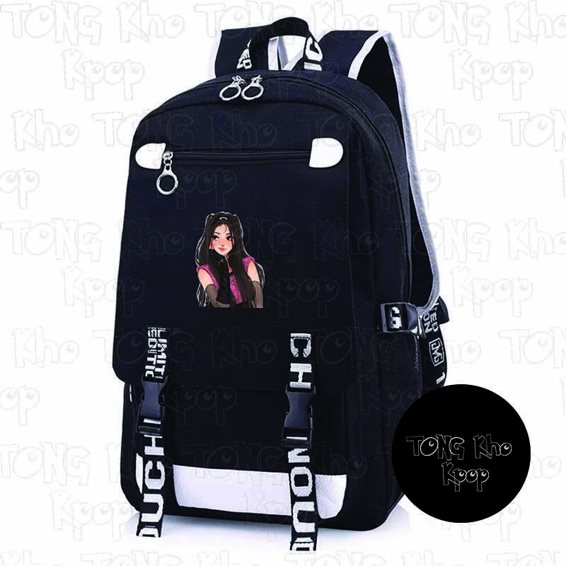 Balo nam nữ in hình BLACKPINK LISA JISO JENNIE ROSE idol kpop Thiết kế thông minh đi học tiện lợi cặp sách