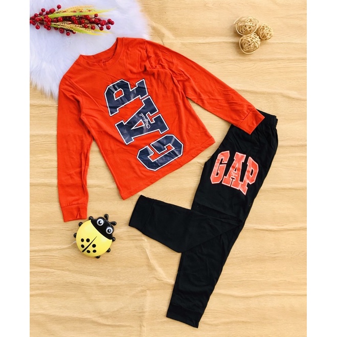 🚗 Bộ dài tay cotton xuất Gap bé trai từ 20-60kg