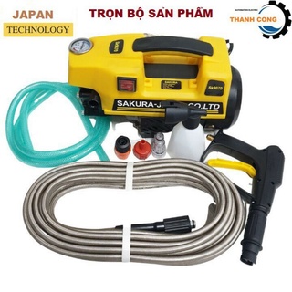 máy rửa xe mini SAKURA 2500W_ÁP LỰC CAO