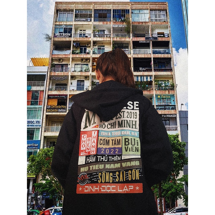 Áo khoác hoodie zip dây kéo chống nắng Saigonese Sài Gòn Long An Đồng Tháp Tiền Giang An Giang Bến Tre Miền Nam