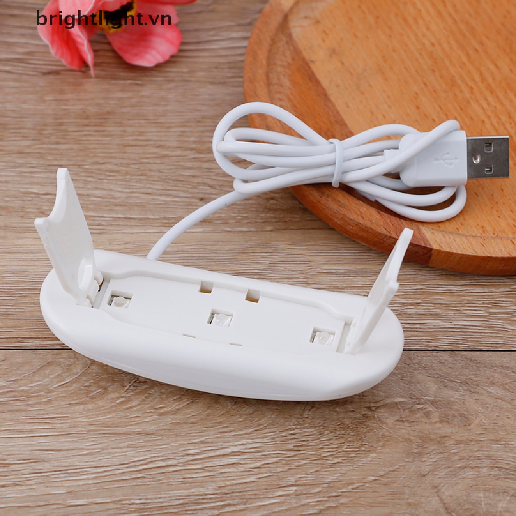 [Hàng mới về] Máy sấy móng tay đèn LED UV 6W màu trắng sạc USB tiện dụng