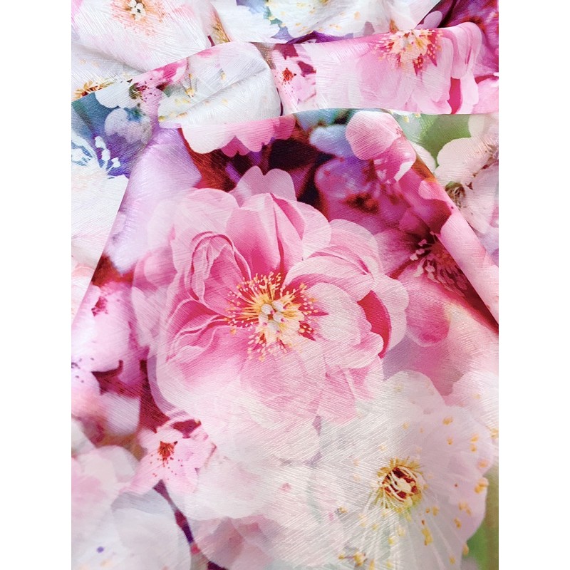 Vải lụa may áo dài, váy, sơ mi, tiệm vải của Hạp, mã 80, lụa vân xương cá chất mềm mịn