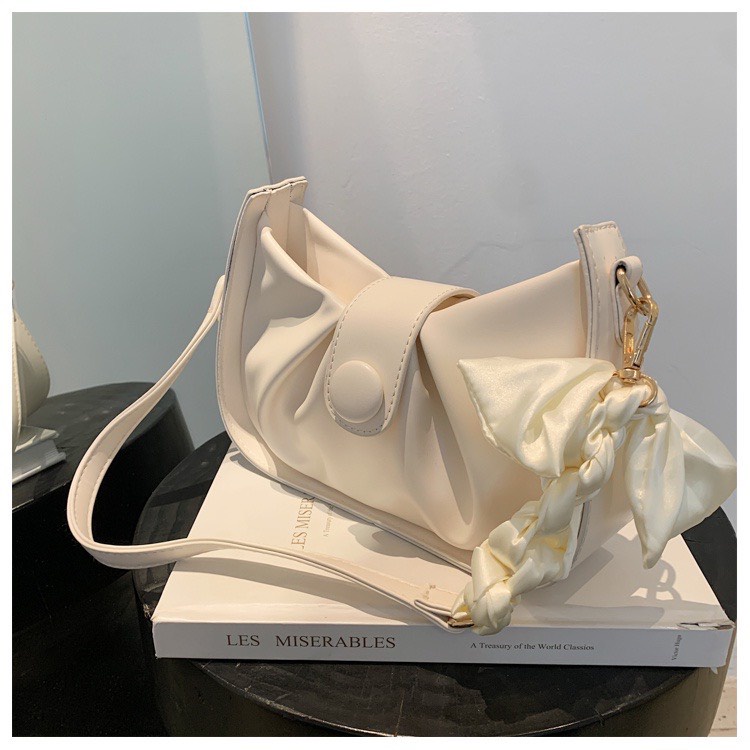 Túi  đeo chéoLinh Store Kẹp Nách Nữ Xách Tay Quai Phối Nơ Tiểu Thư Xinh Xắn