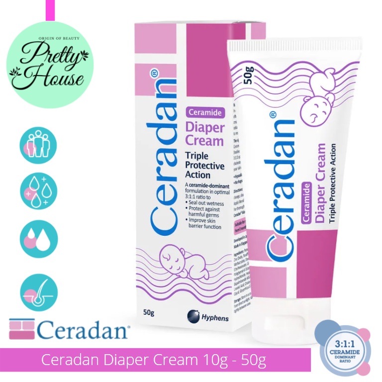 [4/2024-CHÍNH HÃNG PHÒNG KHÁM DA]Kem Ceradan Diaper Cream ngừa hăm tã