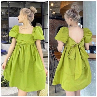 [MÚP BIGSIZE 60-100KG] Đầm babydoll buộc nơ sau