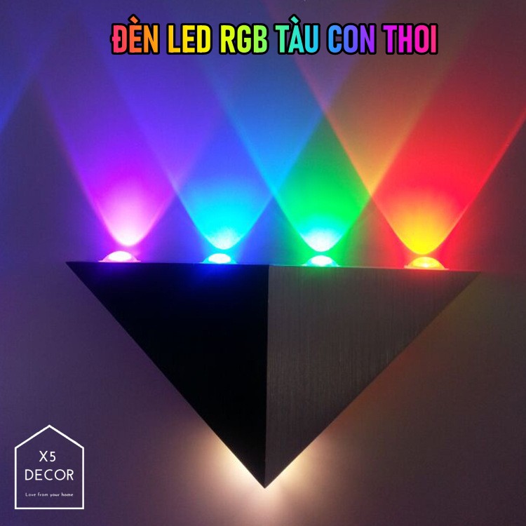 Đèn LED RGB Tàu Con Thoi - LED Siêu Sáng Trang Trí Decor Phong Cách Bắc Âu, Chụp Ảnh Chill Xu Hướng - BH 1 Năm