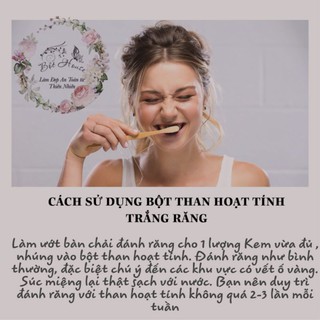 BỘT ĐÁNH RĂNG THAN HOẠT TÍNH HANDMADE NHÀ BỘT