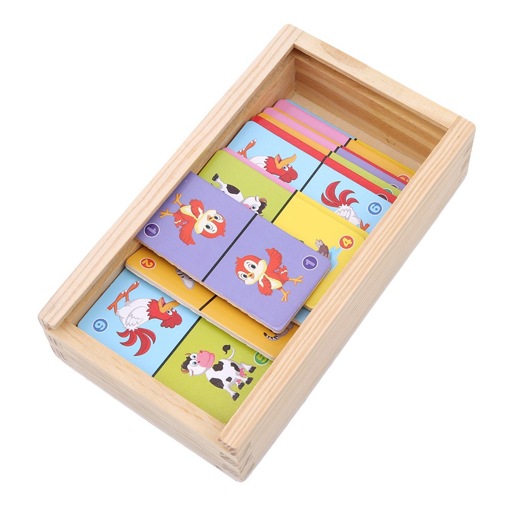 Đồ chơi domino hình thú cho bé