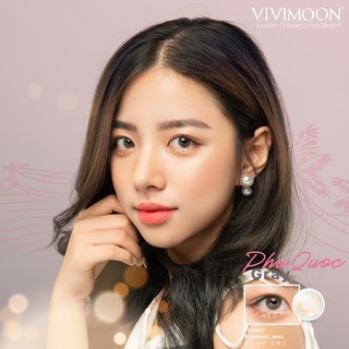 Kính áp tròng Hàn Quốc VIVIMOON Phú Quốc Gray 13.4 mm - Lens Mắt Cận Xám