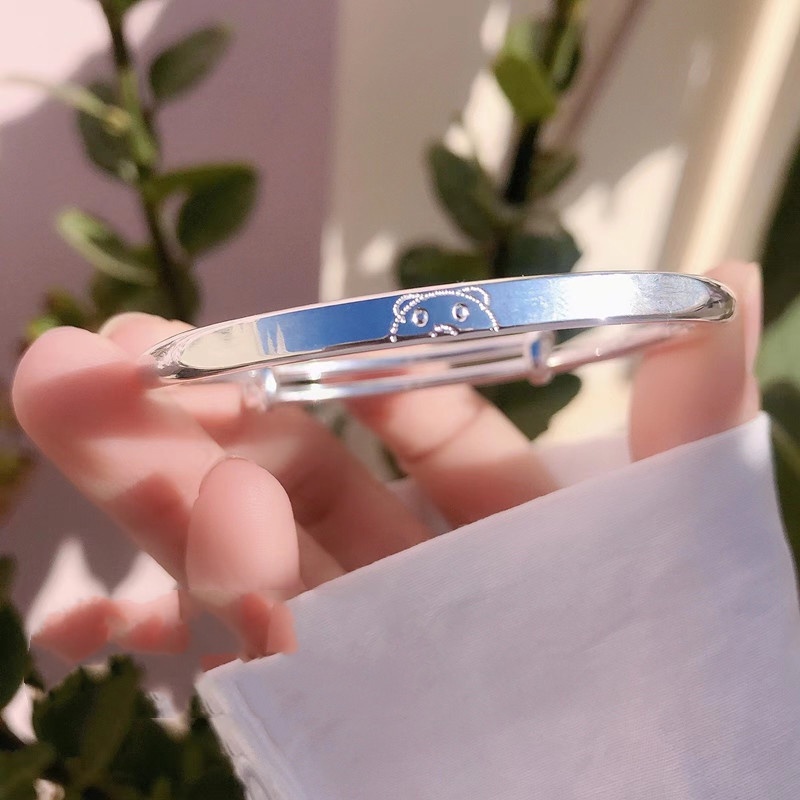 Thời trang Hàn Quốc Đơn giản dễ thương Winnie the Pooh Shiny Ladies Bracelet