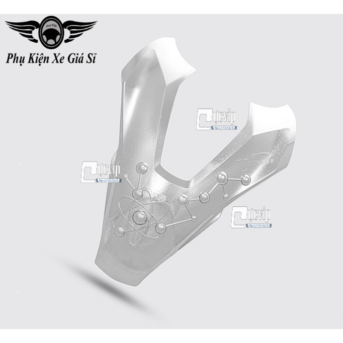 [Rẻ Vô Địch] - 3940 Ốp Mặt Nạ Lớn Xe Vision 2021 Xi Inox, Mạ Crom