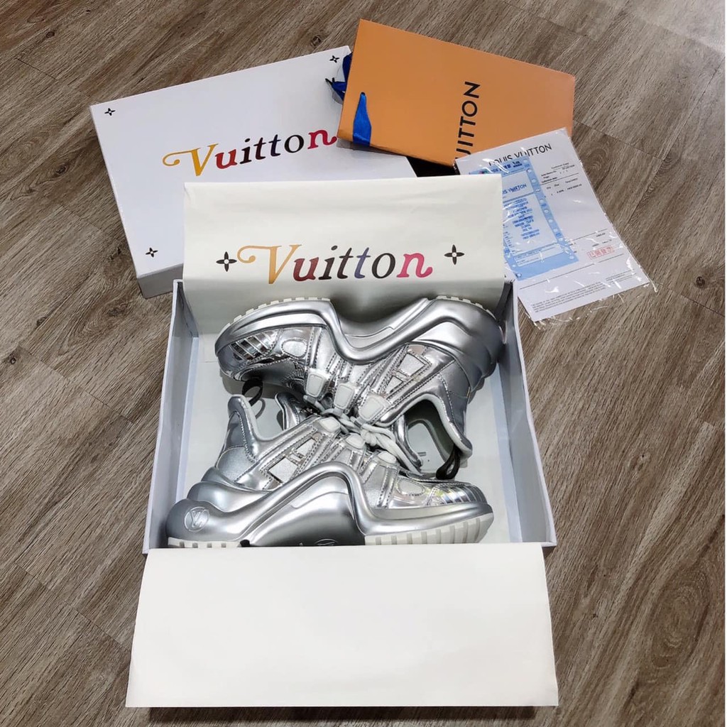 Giày LV. Archlight Màu Bạc hàng 1:1 chất lượng