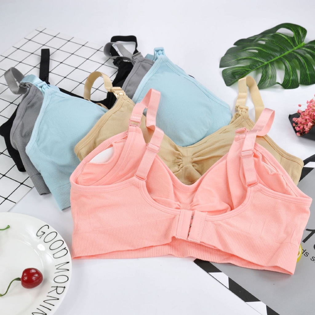 Phụ nữ mang thai cho con bú áo ngực chống chảy xệ tập hợp, không có vòng thép áo ngực nút phía trước, cho con bú chống galactorrhea plus size áo ngực sau sinh