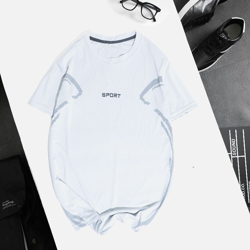 [HÀNG MỚI 2022] Áo Thun lạnh Thể Thao Nam Tay Ngắn cổ tròn from rộng giá rẻ có 5 màu 5 sizes từ M - 3XL áo thun | BigBuy360 - bigbuy360.vn