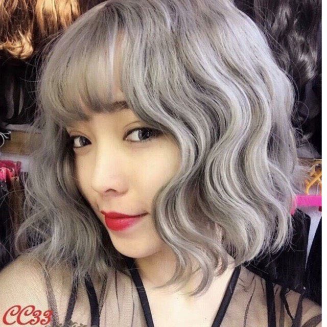 Tóc giả nguyên đầu xù ❤️ FREESHIP ❤️ nguyên đầu vic xù cam kèm ảnh thật
