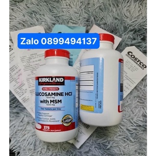 Viên uống Glucosamin HCL 1500mg With MSM 1500mg glucosamine Kirkland 375 Viên- Mẫu Mới