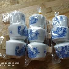Bộ Bát Giác  gồm 3 Cóng Sứ Cho Chào Mào Siêu Đẹp Cao Cấp - Cóng sứ Chào Mào