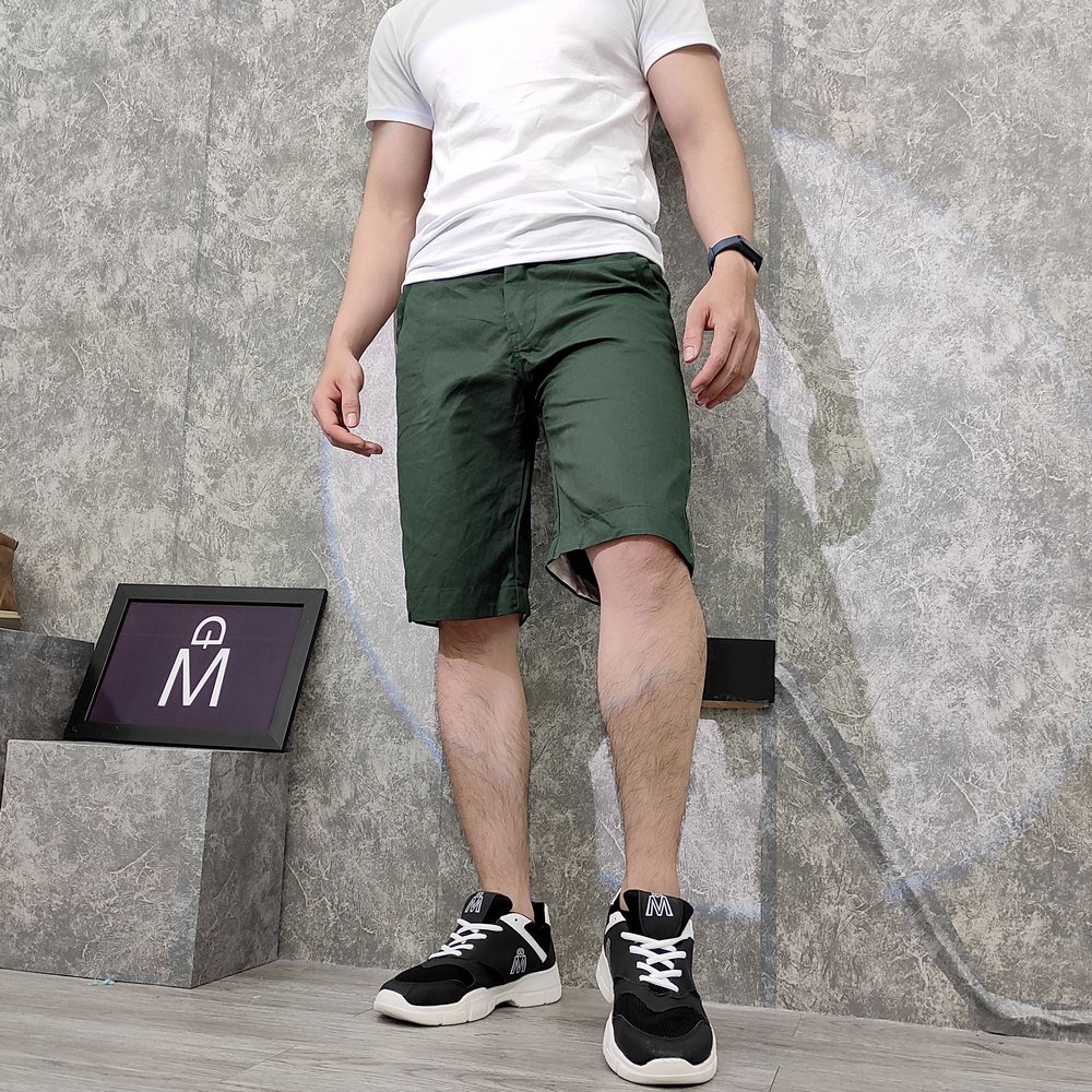 Quần short nam kaki Q182 (Nâu rêu) MĐ | BigBuy360 - bigbuy360.vn