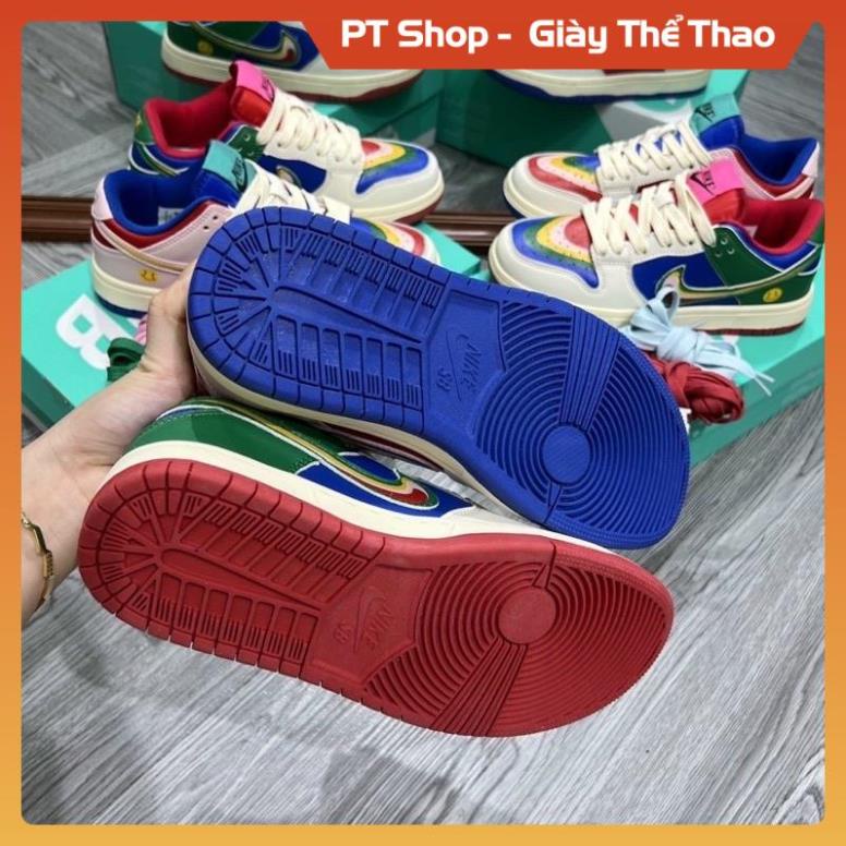 [FreeShip+ Hàng Cao Cấp] GIÀY JD CẦU VỒNG 7 MÀU LAU AU SC, GIẦY JD1 SNEAKER HỌC SINH HÓT