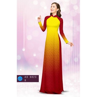 Vải may áo dài màu chuyển sắc