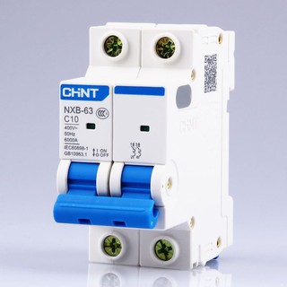 Cầu dao MCB CHINT NXB-63 2P C10, C16, C20, C25