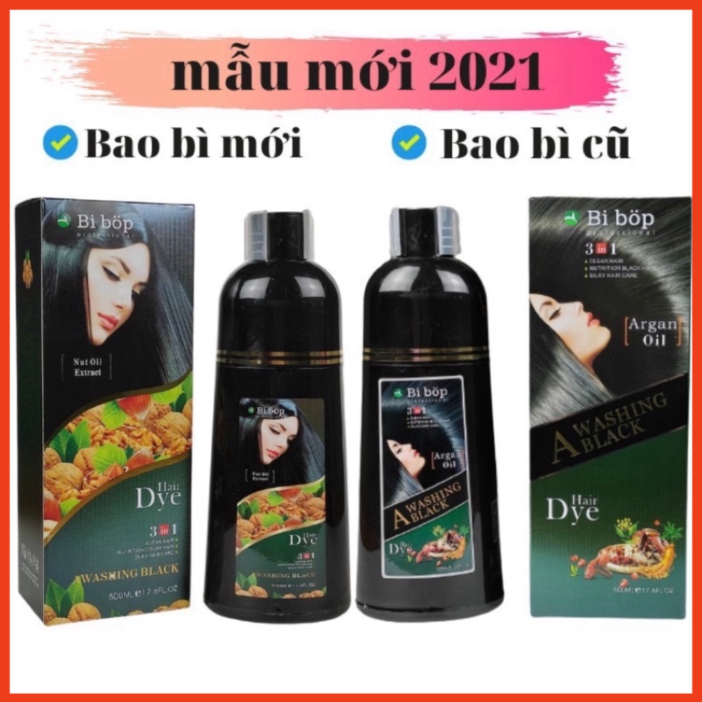 Dầu gội( gội) nhuộm Nâu và Đen Phủ Bạc BI_BOP ( mẫu mới) loại 1