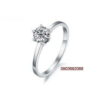 Nhẫn Inox đính đá nữ N101, nhẫn kiểu cho nữ HCM, nhẫn đẹp