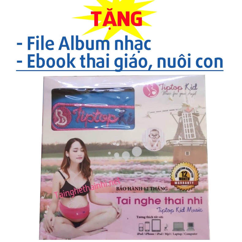 Tai nghe thai nhi Tiptopkid Chính Hãng - Tai nghe bà bầu Tiptopkid