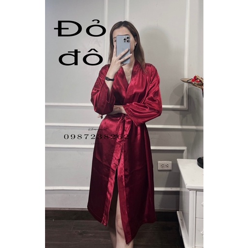 Áo choàng lụa makeup hairsalon, spa