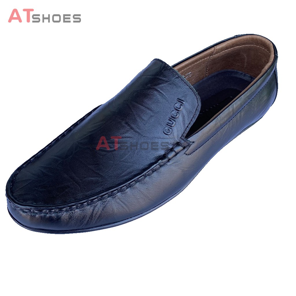 Giày Mọi Nam Giày Nam Da Bò Cao Cấp Atshoes Siêu Bền Êm Chân Phù Hợp Mọi Lứa Tuổi GDAT011