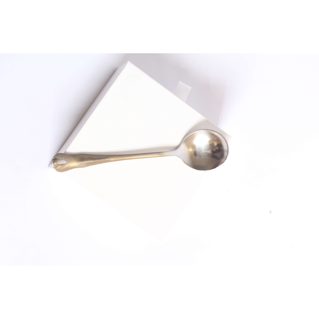 Muỗng thìa inox cafe 11cm cán giọt nước cao cấp sáng bóng bền đẹp an toàn cho sức khỏe TT112512