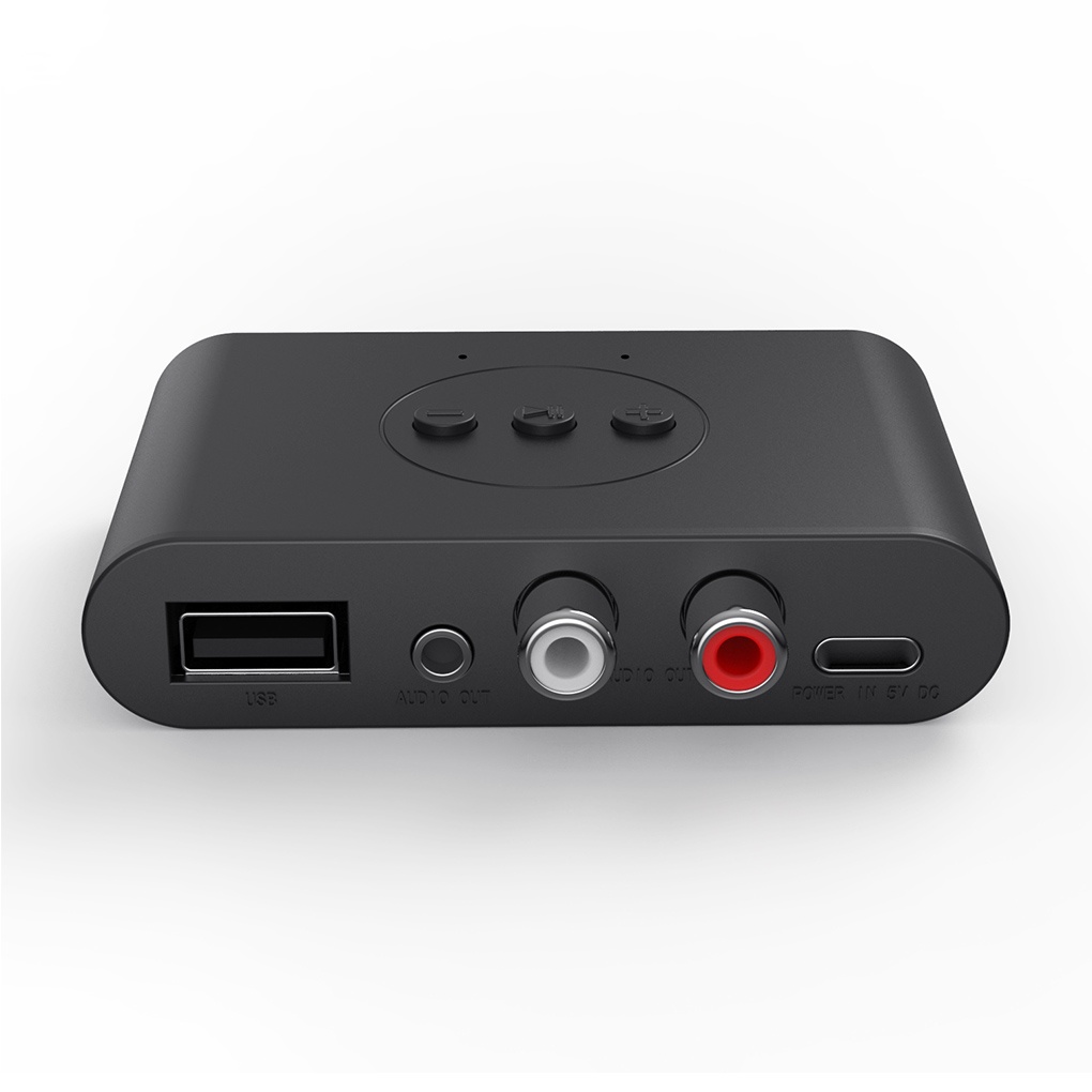 Runbu-Wireless Audio Receiver Bluetooth-compatible 5 0 Audio Adapter with 3 5mm &amp; RCA Port &amp; Built-in Microphone