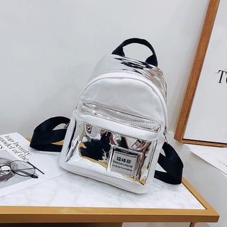 Balo trắng/đen cute size 25x22 (cm)