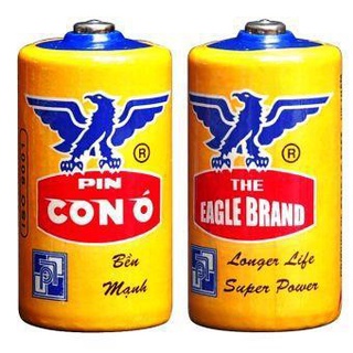 Pin đại con ó r20c pvc vỏ giấy vàng - 1 hộp 12 viên - hàng chính hãng