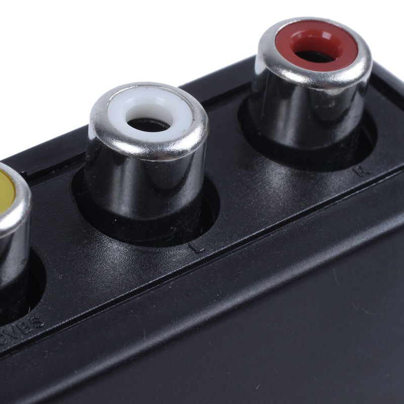 Bộ chuyển đổi video tổng hợp AV HDMI sang 3RCA CVBS màu đen