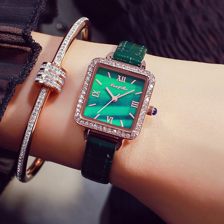 Longbo Longbo 83143 brand watch women's best selling online celebrity small green watch explosions live quartz watch women's watches.