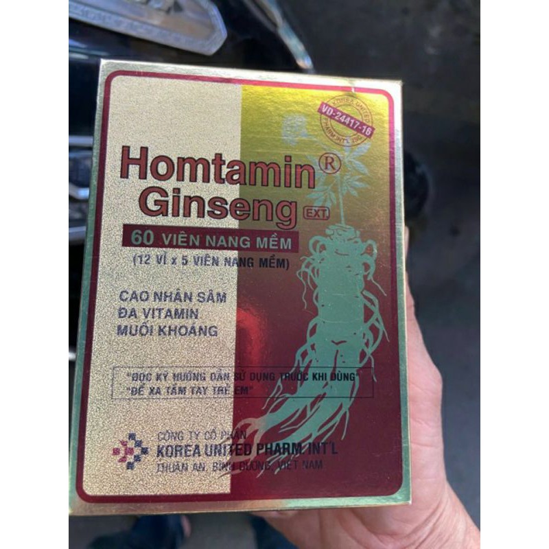 ✅ Viên Uống HOMTAMIN GINSENG(60 Viên)