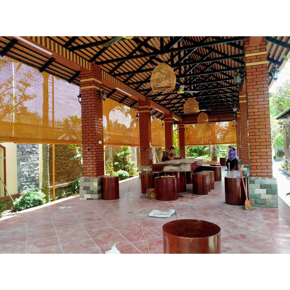 Mành trúc che nắng cao cấp mầu vàng chất lượng cao