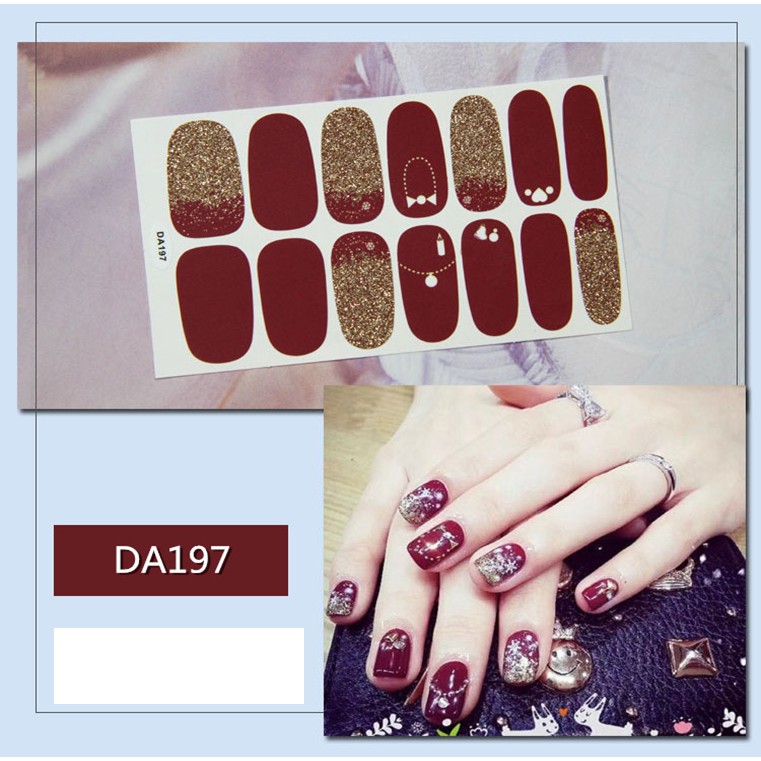 Sticker dán móng tay không thấm nước P4 - Nail Sticker