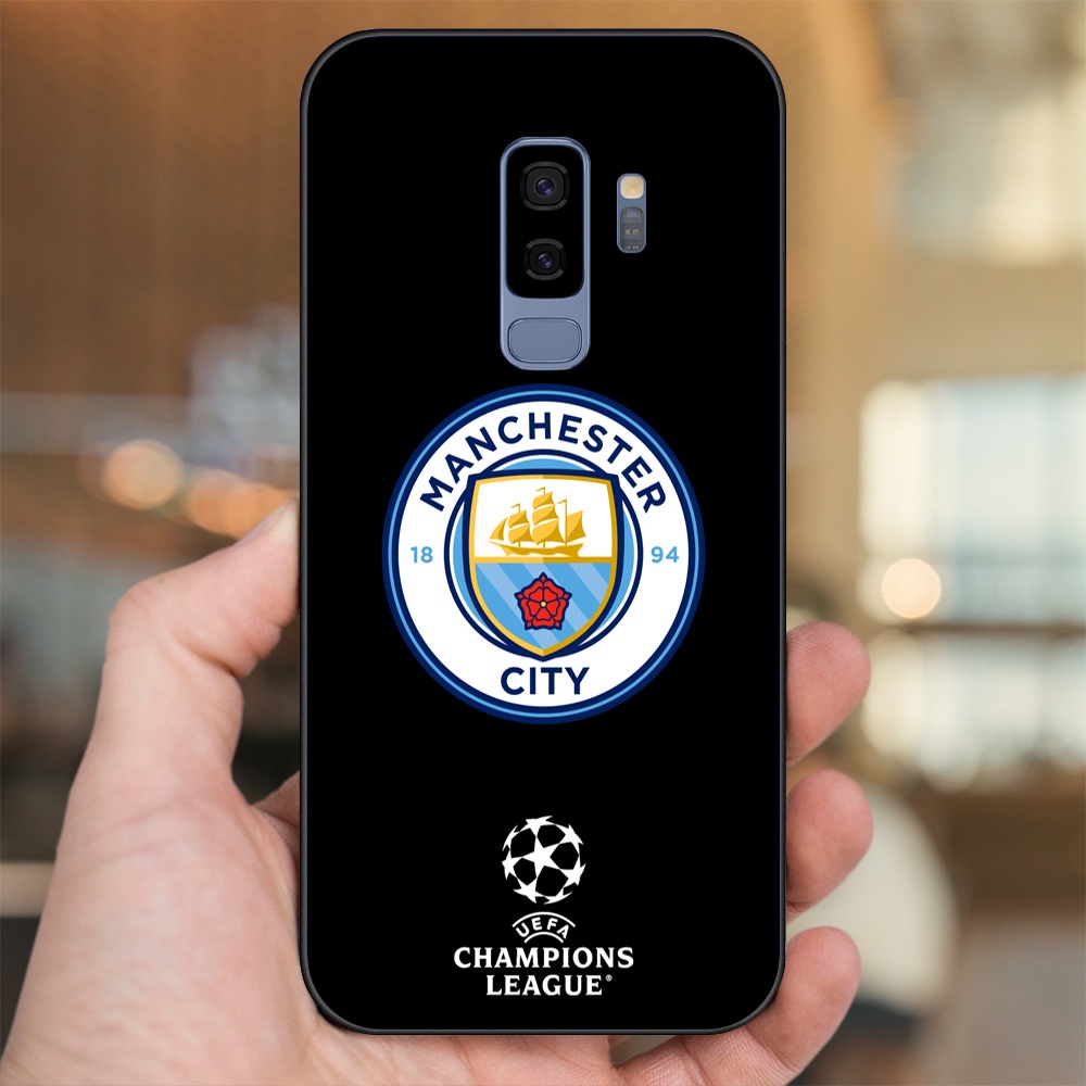 Ốp lưng Samsung S9 Plus viền đen in hình Manchester City MC