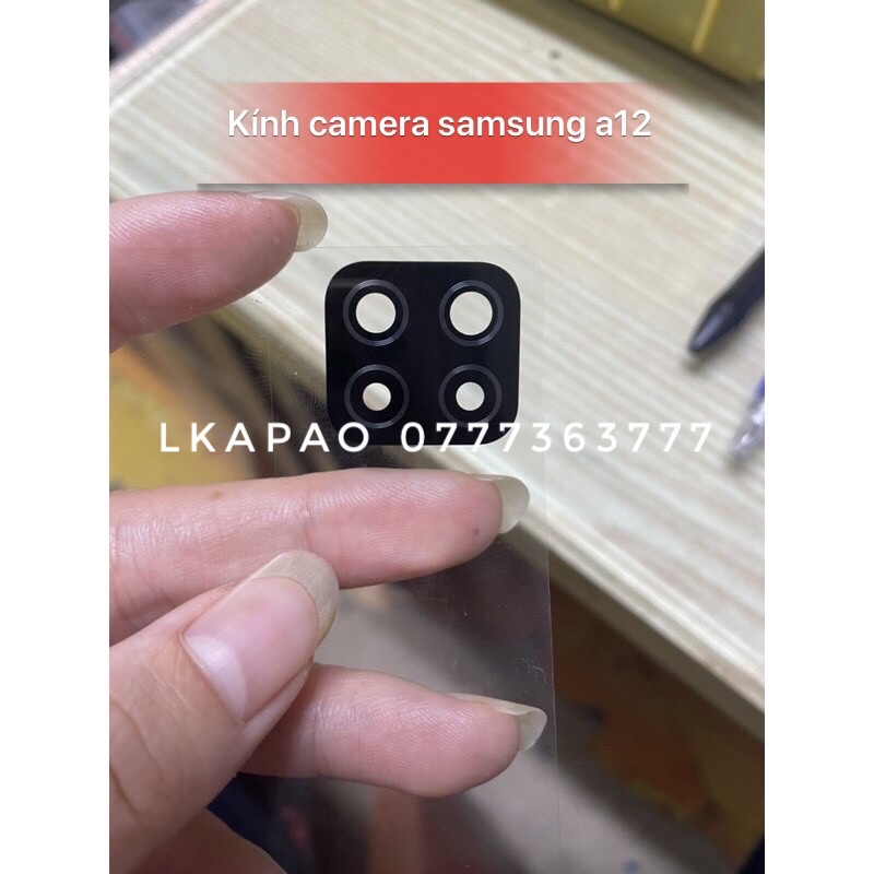 Kính camera sau Samsung A12, A125 zin new