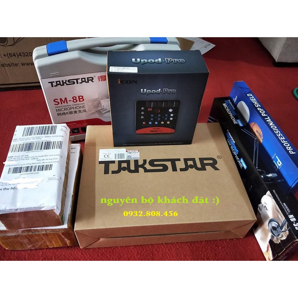 Full Combo Sound Card Icon Upod Pro + Mic Talkstar SM-8B