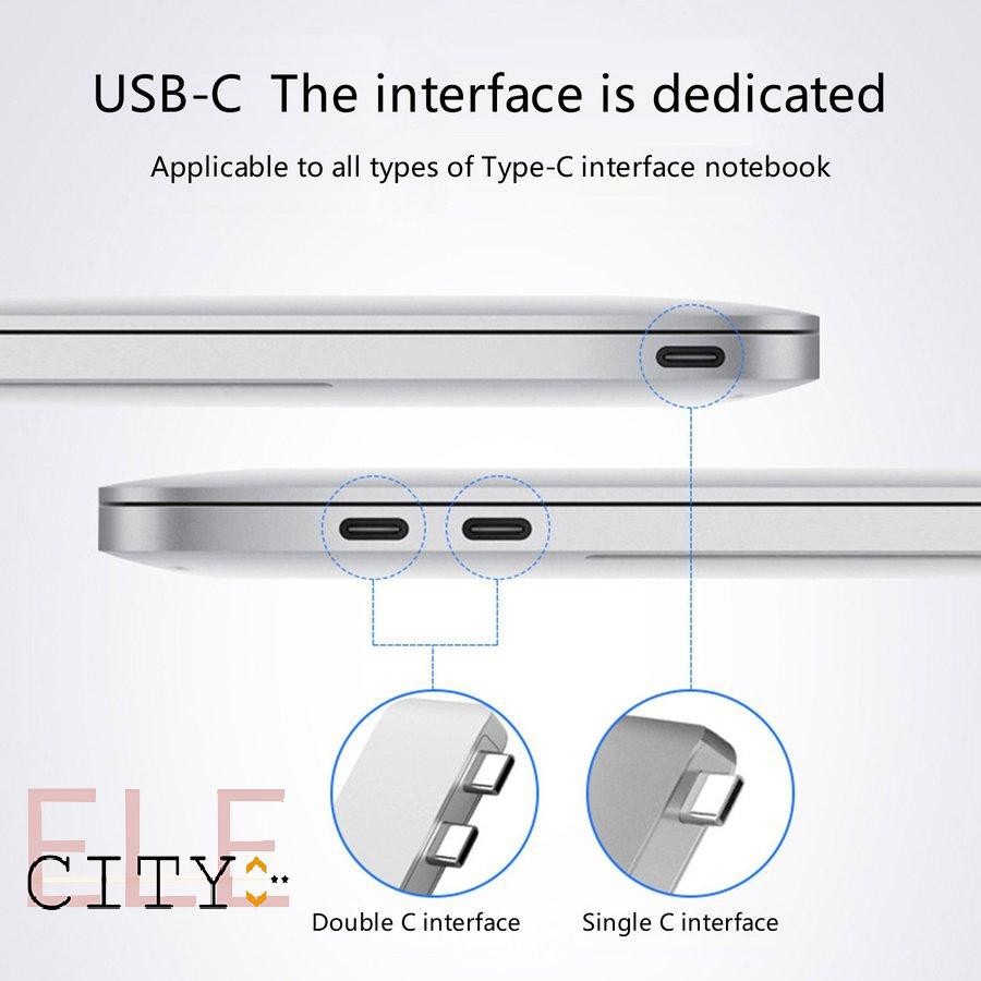 Bộ Chuyển Đổi 107ele Usb 3.1 Type-C Hub Sang Hdmi 4k Hub 3 Usb C Hub 3.0 Tf Pd Cho Macbook Pro / Air