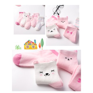 Set 5 tất vớ hè cho bé (0-12 tháng)