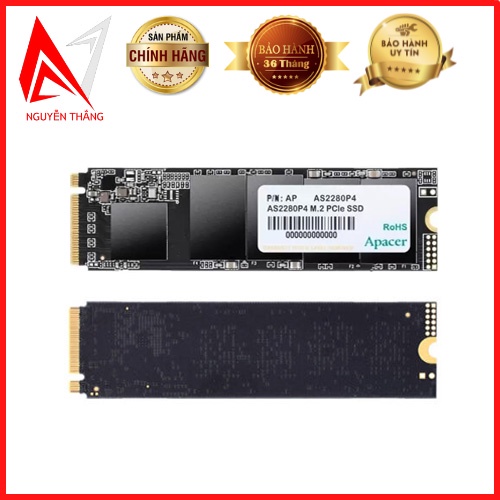 Ổ Cứng SSD Apacer AS2280P4 512GB M.2 PCIe Gen 3×4 AP512GAS2280P4-1 chính hãng