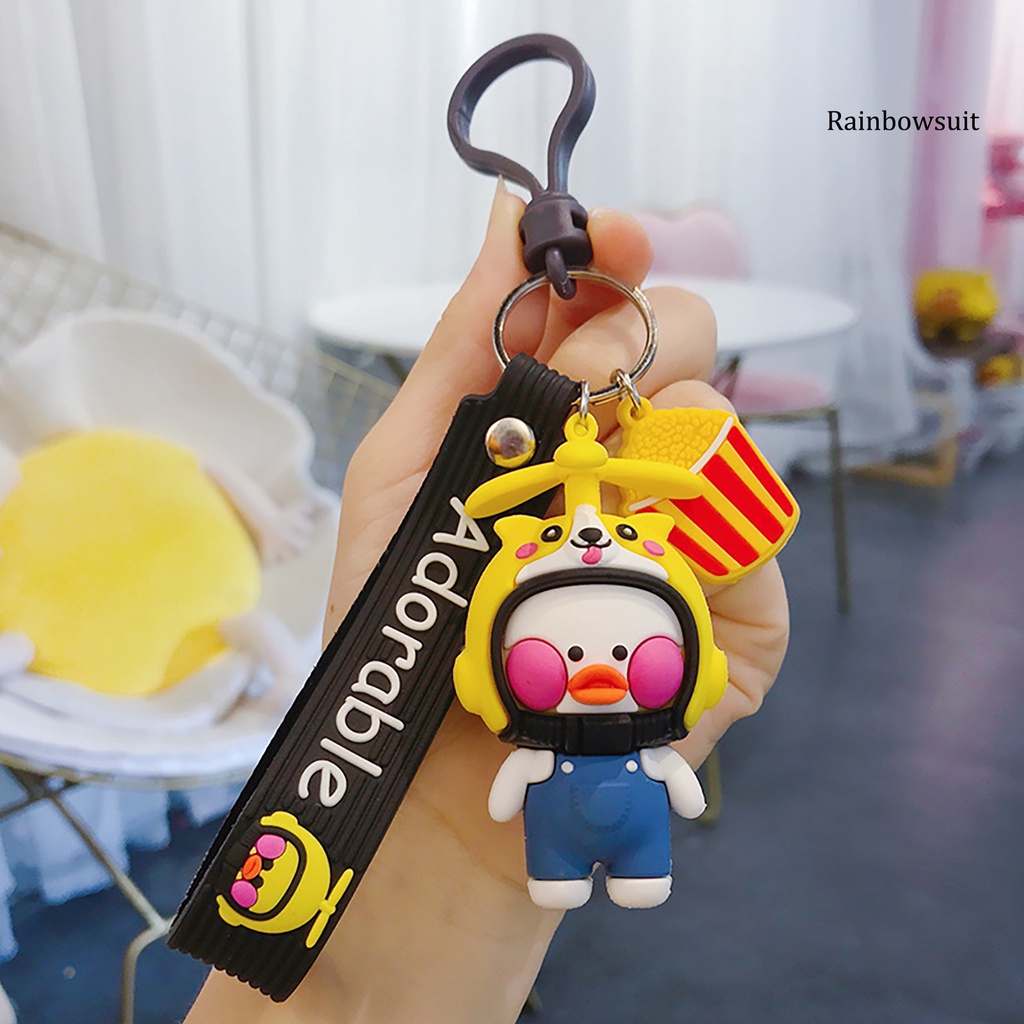 Móc Khóa Hình Vịt Vàng Đeo Balo Đa Năng Dễ Thương