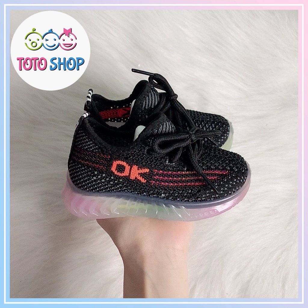 Giày thể thao giày lười có đèn cho bé 1 đến 3 tuổi hàng Quảng Châu fullbox cao cấp